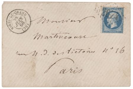 Lot #214 Camille Corot Autograph Letter Signed - Image 2