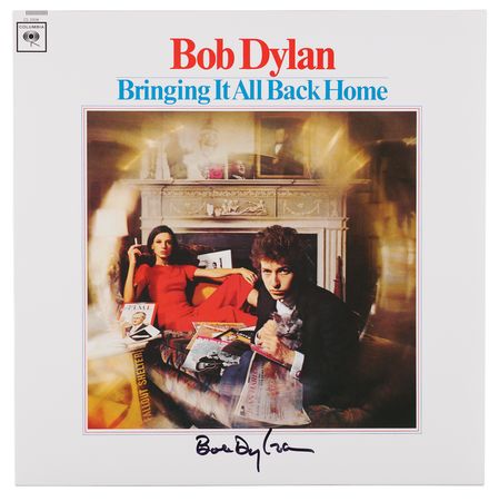 Lot #376 Bob Dylan Signed Album - Bringing It All