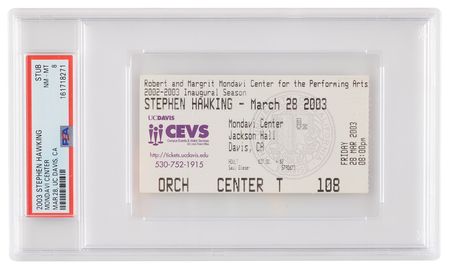 Lot #102 Stephen Hawking 2003 Robert and Margrit
