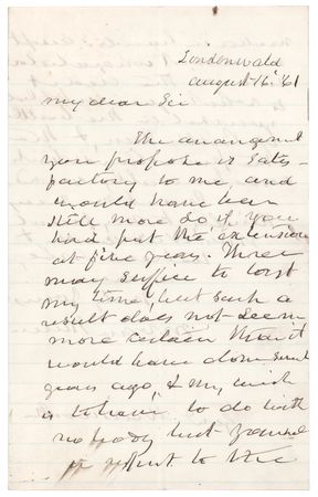 Lot #4 Martin Van Buren War-Dated Autograph Letter