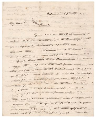 Lot #5 James K. Polk Autograph Letter Signed on