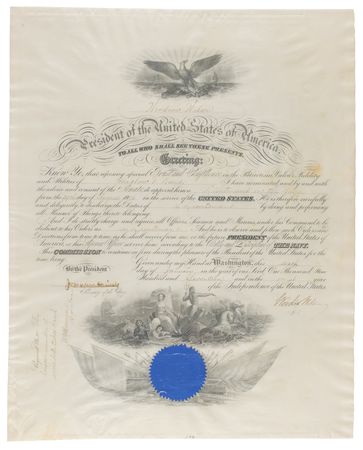 Lot #69 Woodrow Wilson Document Signed as