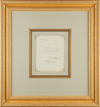 Lot #58 Franklin D. Roosevelt Typed Letter Signed as President to the Governor of South Carolina on a 