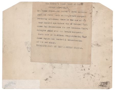 Lot #131 Thomas Edison Original Vintage Photograph (ca. 1930) - Image 2