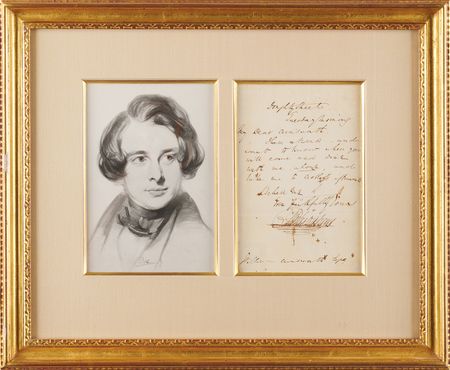 Lot #283 Charles Dickens Autograph Letter Signed to Novelist William Ainsworth - Image 1