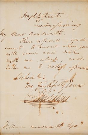 Lot #283 Charles Dickens Autograph Letter Signed to Novelist William Ainsworth - Image 2