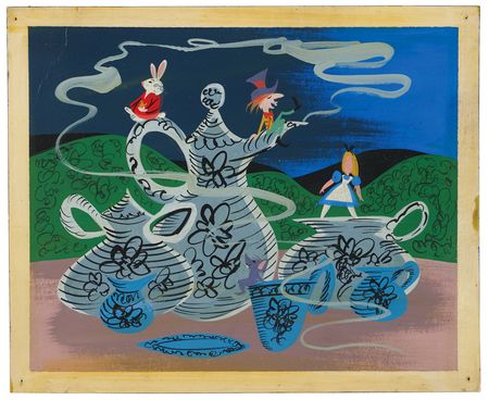 Lot #652 Mary Blair concept painting of Alice, Mad