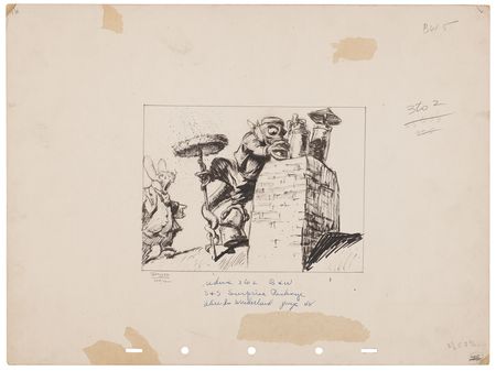 Lot #615 David Hall concept artwork of Bill the