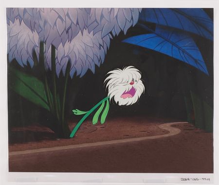 Lot #682 Dog Flower production cel from Alice in Wonderland - Image 2