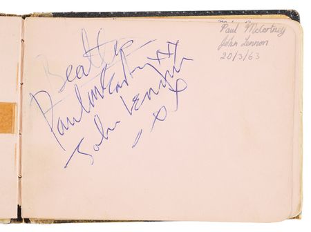 Lot #372 Beatles: John Lennon and Paul McCartney Signatures - ABC Theatre, Romford (March 20, 1963) - Image 2