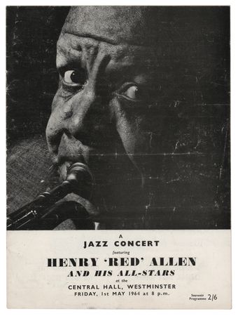 Lot #401 Henry 'Red' Allen Signed 1964 Program (Central Hall, Westminster) - Image 3