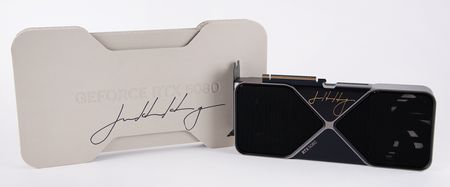 Lot #91 Jensen Huang Twice-Signed NVIDIA GeForce