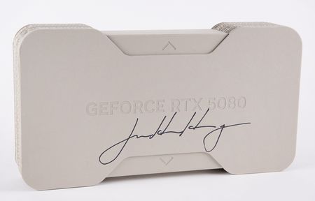 Lot #91 Jensen Huang Twice-Signed NVIDIA GeForce RTX 5080 Graphics Card - Image 3