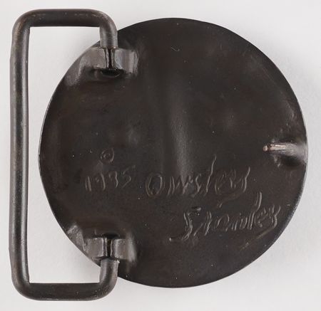 Lot #442 Grateful Dead: Owsley Stanley Bronze 'Moon Face' Belt Buckle - Image 2