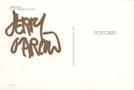 Lot #437 Grateful Dead: Jerry Garcia Signed Postcard - Image 1