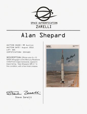 Lot #194 Alan Shepard Signed Photograph - Image 2