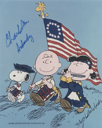 Lot #719 Charles Schulz Signed Photograph