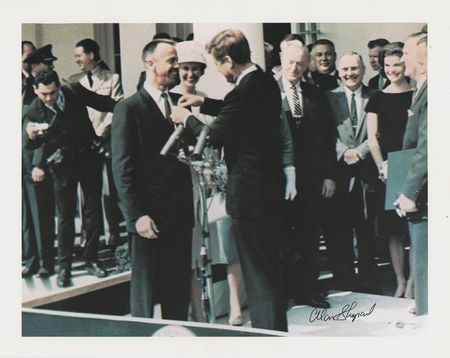 Lot #195 Alan Shepard Signed Photograph