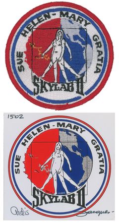 Lot #197 Skylab 3 ‘Wives’ Insignia Patch and Decal