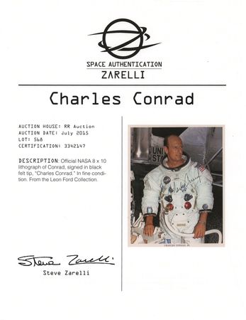 Lot #181 Apollo 12 (3) Signed Photographs - Image 3