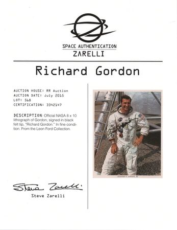 Lot #181 Apollo 12 (3) Signed Photographs - Image 4