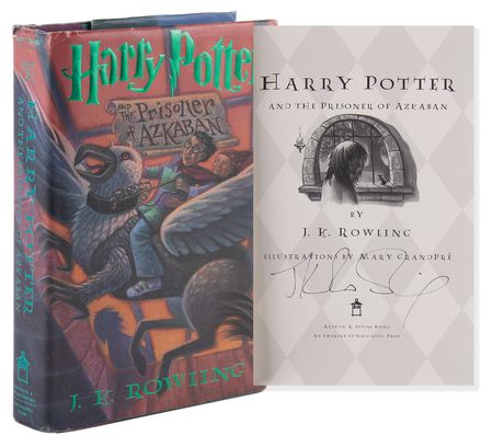 Lot #317. J. K. Rowling Signed Book - Harry Potter and the Prisoner of Azkaban