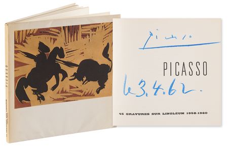 Lot #202 Pablo Picasso Signed Exhibition Catalog:
