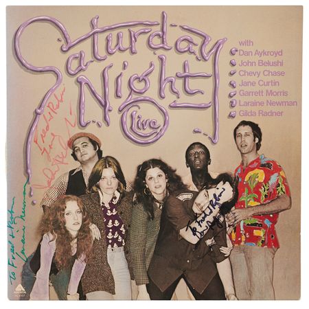 Lot #515 NBC's Saturday Night Live Album Signed by