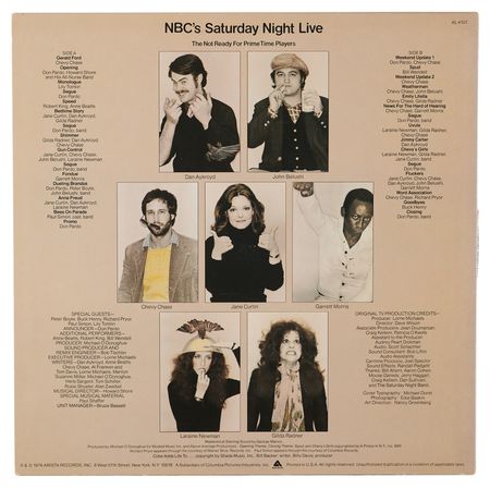Lot #515 NBC's Saturday Night Live Album Signed by John Belushi, Laraine Newman, and Dan Aykroyd - Image 2