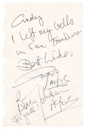 Lot #400 AC/DC: Angus Young and Brian Johnson