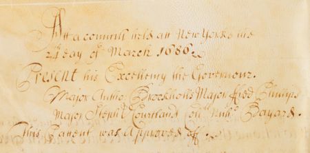 Lot #75 Thomas Dongan Signed Colonial New York Land Document, Ratifying a Native American Land Purchase (1686) - Image 4