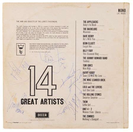 Lot #385 Rolling Stones Signed Album - The Lord's Taverners Charity Album - Image 2