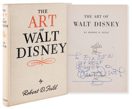 Lot #601 Walt Disney Signed Book - The Art of Walt