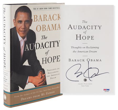 Lot #44 Barack Obama Signed Book - The Audacity of Hope - Image 1