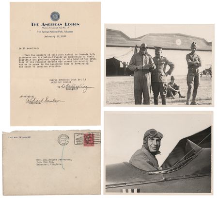 Lot #35 Herbert Hoover Typed Letter Signed as President, Consoling the Mother of a Fallen Airman: 