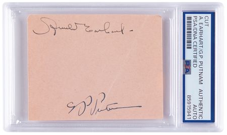 Lot #172 Amelia Earhart and George P. Putnam