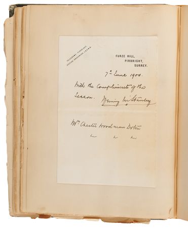 Lot #106 19th/20th Century Notables Autograph Scrapbook, with Thomas Edison, Mark Twain, and Theodore Roosevelt - Image 11