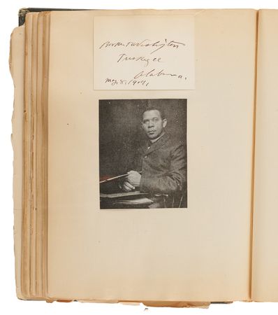 Lot #106 19th/20th Century Notables Autograph Scrapbook, with Thomas Edison, Mark Twain, and Theodore Roosevelt - Image 8