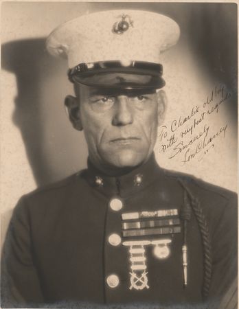 Lot #524 Lon Chaney, Sr. Signed Oversized