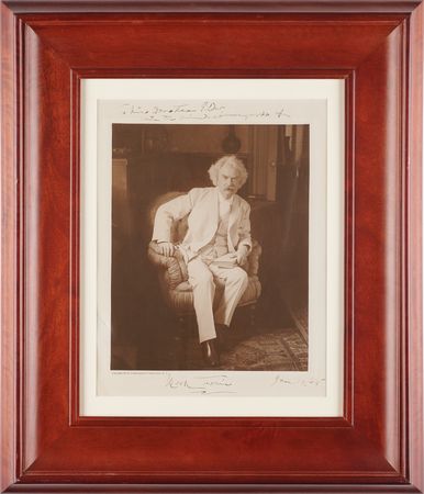 Lot #240 Samuel L. Clemens Signed Oversized