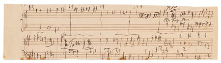 Lot #347 Antonín Dvořák Handwritten Musical Manuscript Draft Fragment from His Eighth Symphony - Image 3