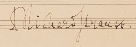 Lot #360 Richard Strauss Autograph Musical Manuscript for 