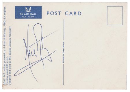 Lot #184 Neil Armstrong Signature