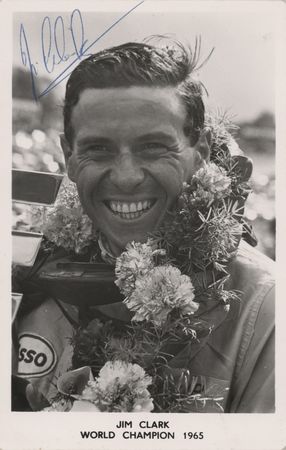 Lot #571 Jim Clark Signed Photograph