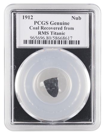 Lot #154 Titanic: Coal Piece Recovered from Wreck