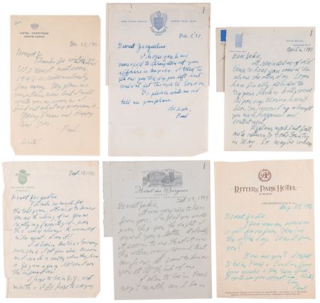 Lot #90 J. Paul Getty Archive of (29) Letters to Actress Jacqueline Evans, Spanning More Than Two Decades (1948–1971) - Image 3