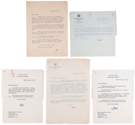Lot #90 J. Paul Getty Archive of (29) Letters to Actress Jacqueline Evans, Spanning More Than Two Decades (1948–1971) - Image 6