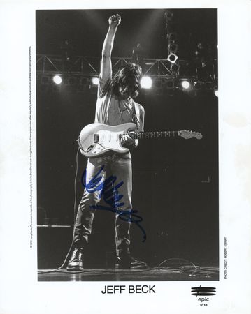 Lot #409 Jeff Beck Signed Photograph - Image 1