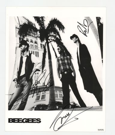 Lot #503 Bee Gees Signed Photograph - Image 1