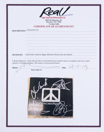 Lot #414 Chickenfoot Signed CD - Self-Titled - Image 2
